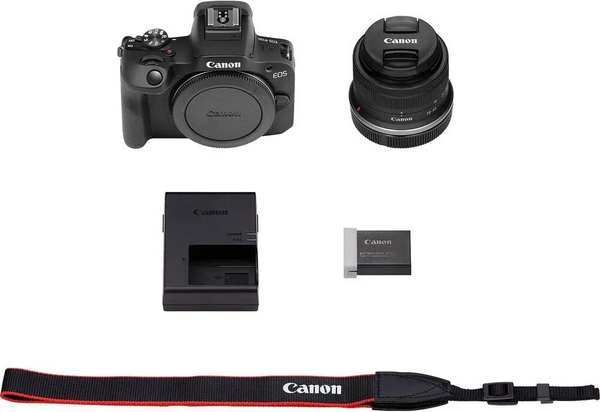 Canon EOS R100 RF-S18-45mm F4.5-6.3 IS STM & RF-S55-210mm F5-7.1 IS STM Lens Kit image