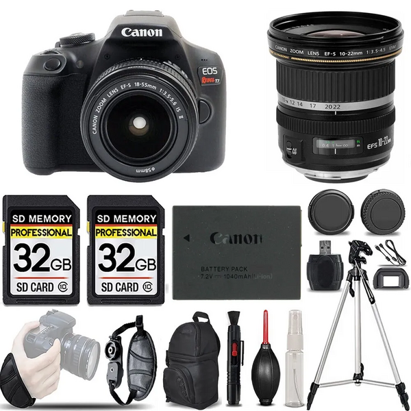 Canon Eos rebel t7 dslr camera with 18-55mm lens image