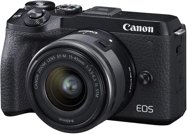 Canon EOS M6 Mark II Mirrorless , (Black)+EF-M 15-45mm F/3.5-6.3 IS STM + EVF Kit image