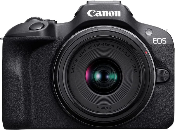 Canon EOS R100 RF-S18-45mm F4.5-6.3 IS STM & RF-S55-210mm F5-7.1 IS STM Lens Kit image