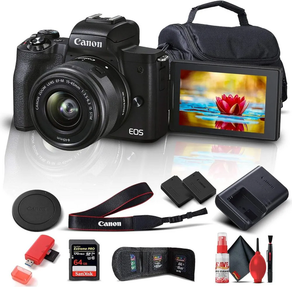 Canon EOS M50 Mark II + EF-M 15-45mm IS STM Kit Black image