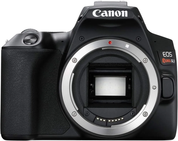 Canon CANON EOS REBEL SL3 DSLR , Built-in Wi-Fi, Dual Pixel CMOS AF and 3.0 inch Vari-angle Touch Screen, Body, Black image