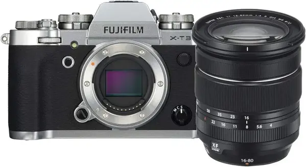 Fujifilm X-T3 Mirrorless Digital w/XF16-80mm Lens Kit - Silver image