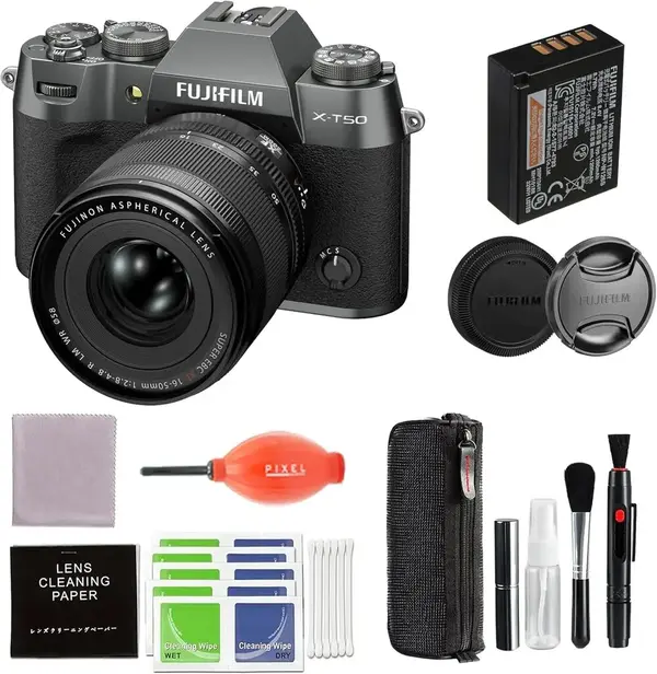 Fujifilm X-T50 Body, Charcoal Silver with XF16-50mmF2.8-4.8 R LM WR Lens Kit image