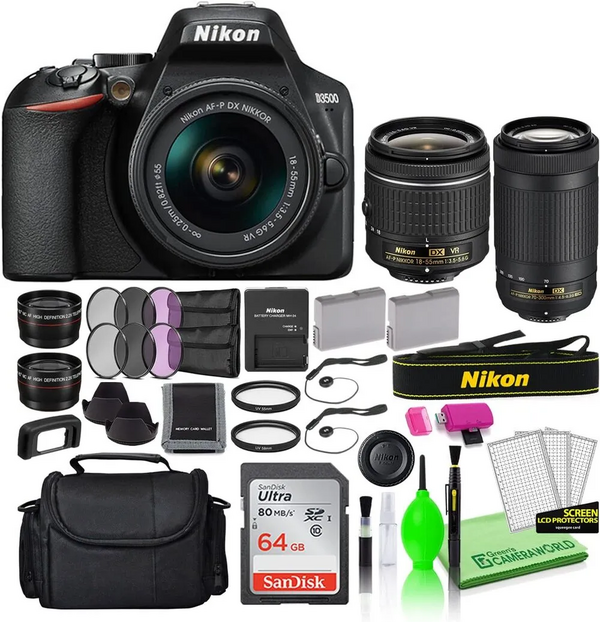 Nikon D3500 DSLR Two Lens Kit image