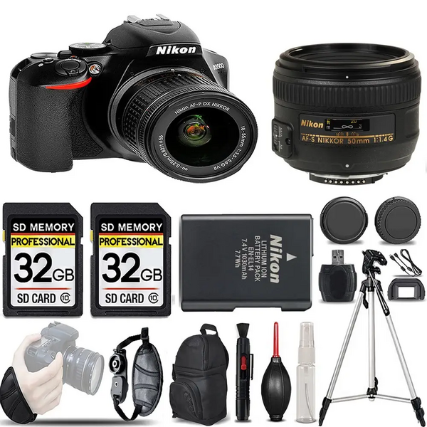 Nikon D3500 dslr camera with 18-55mm lens image