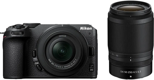 Nikon Z 30 2 Lens Creator's Kit with 16-50mm VR, 50-250mm VR & Creator's Accessory Kit for Z 30 image