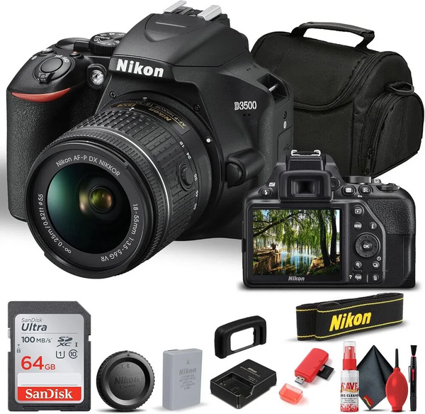 Nikon D3500 W/ AF-P DX NIKKOR 18-55mm f/3.5-5.6G VR image