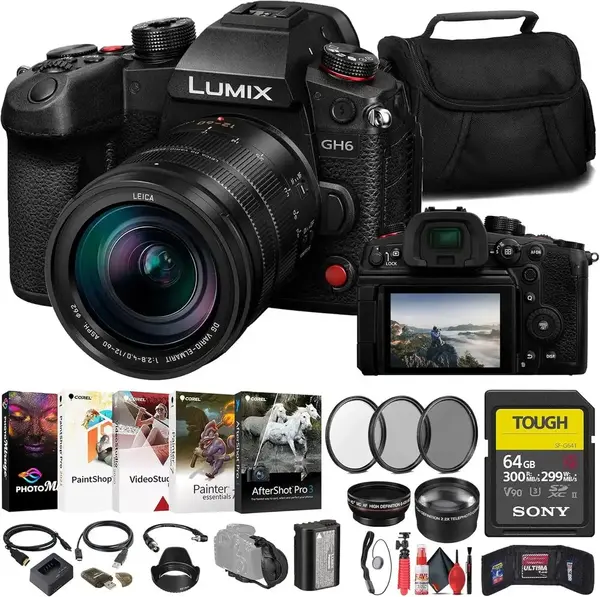 Panasonic LUMIX GH6 Mirrorless  with Unlimited Video Recording, Leica Lens image