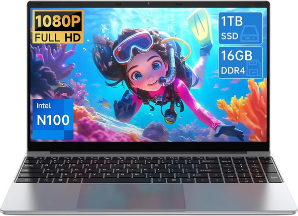 Gezoon Intel N100 16GB RAM 1TB SSD LAPTOP image