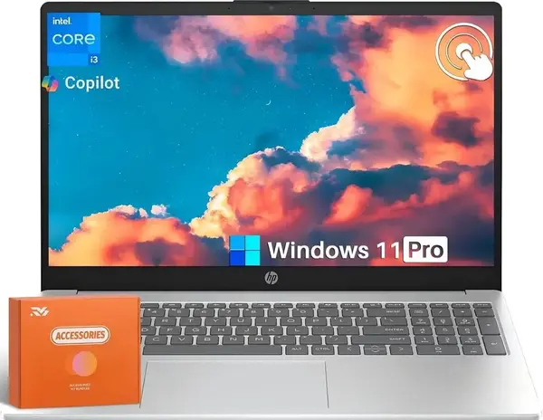 HP 15.6 Touchscreen laptop image