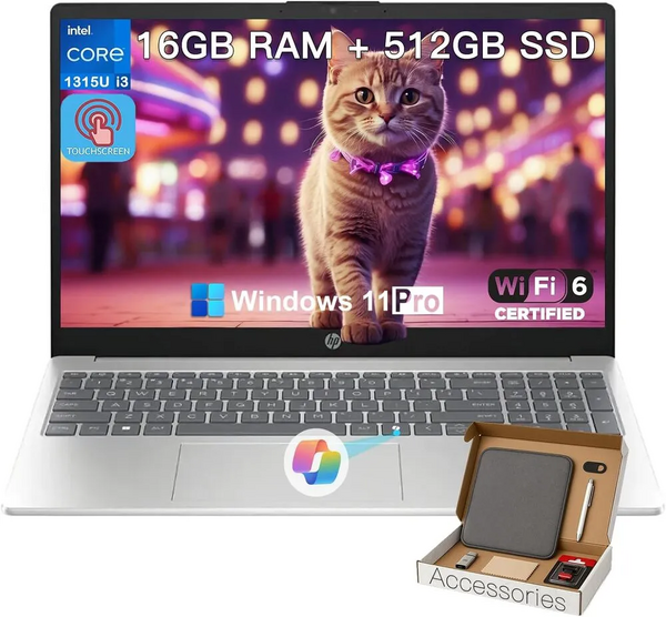 ONEKOU HP 15.6 Touchscreen laptop image