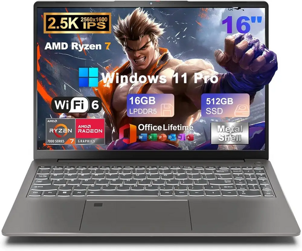 Soulgenix 16 inch Ryzen 7 Laptop image