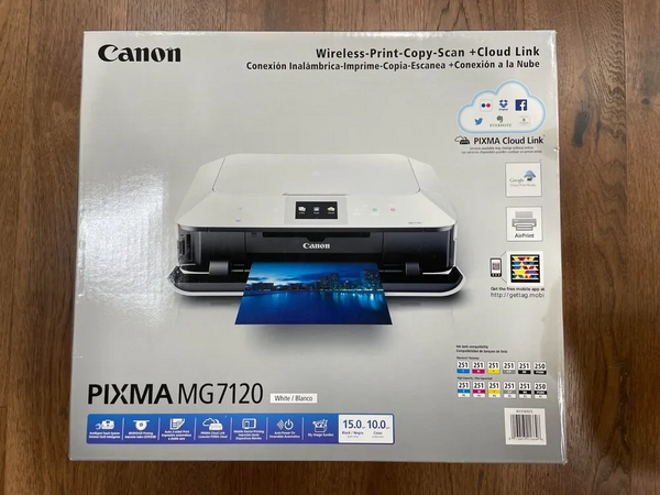 Canon PIXMA MG7720 White Wireless image