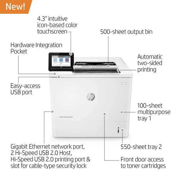 HP Laserjet enterprise m612dn image