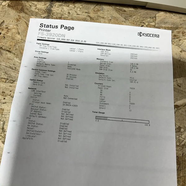 KYOCERA FS-3920DN image