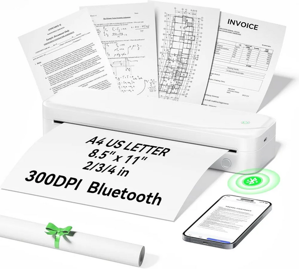 Portable Thermal Label Printer Inkless printer PR20-WH image