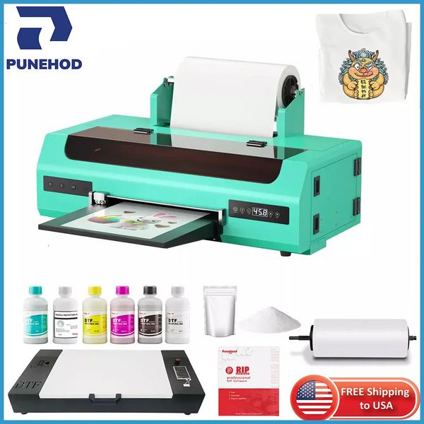 PUNEHOD L1800 A3+ DTF Printer+Oven image