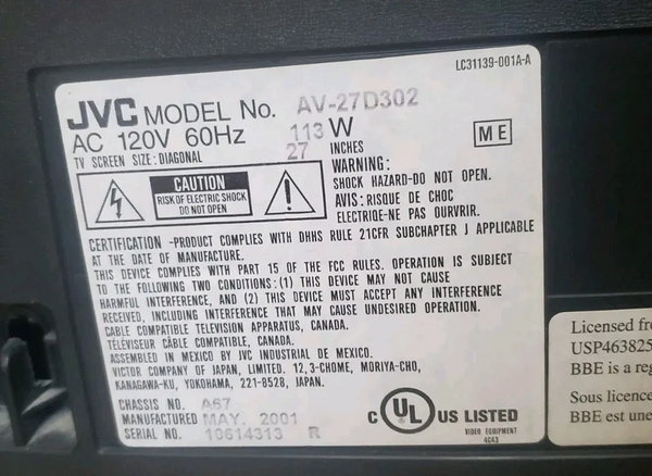 JVC AV-32D302 image