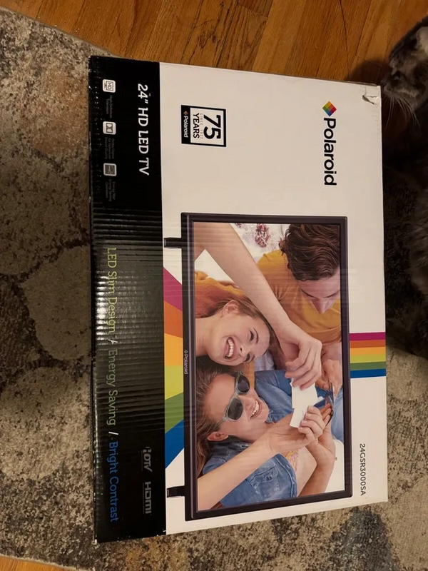 Polaroid Sealed nmib 24" hd led tv 24gsr3000sa image